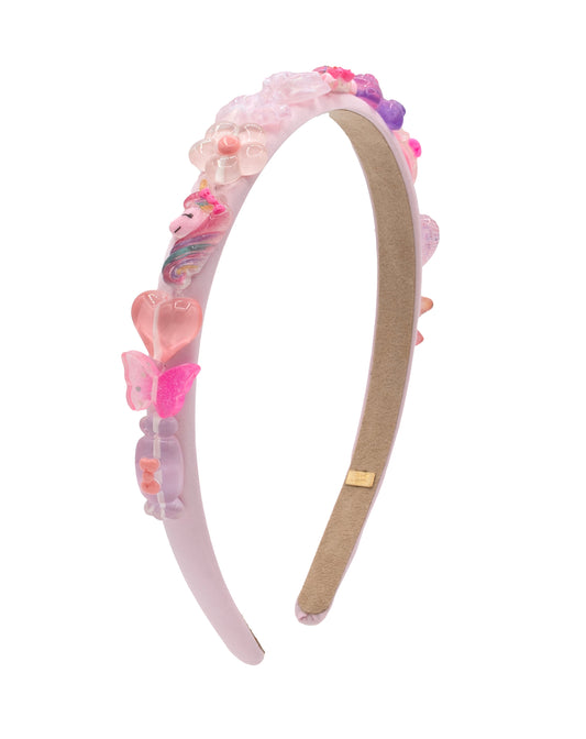 Thin Satin Charm Headband
