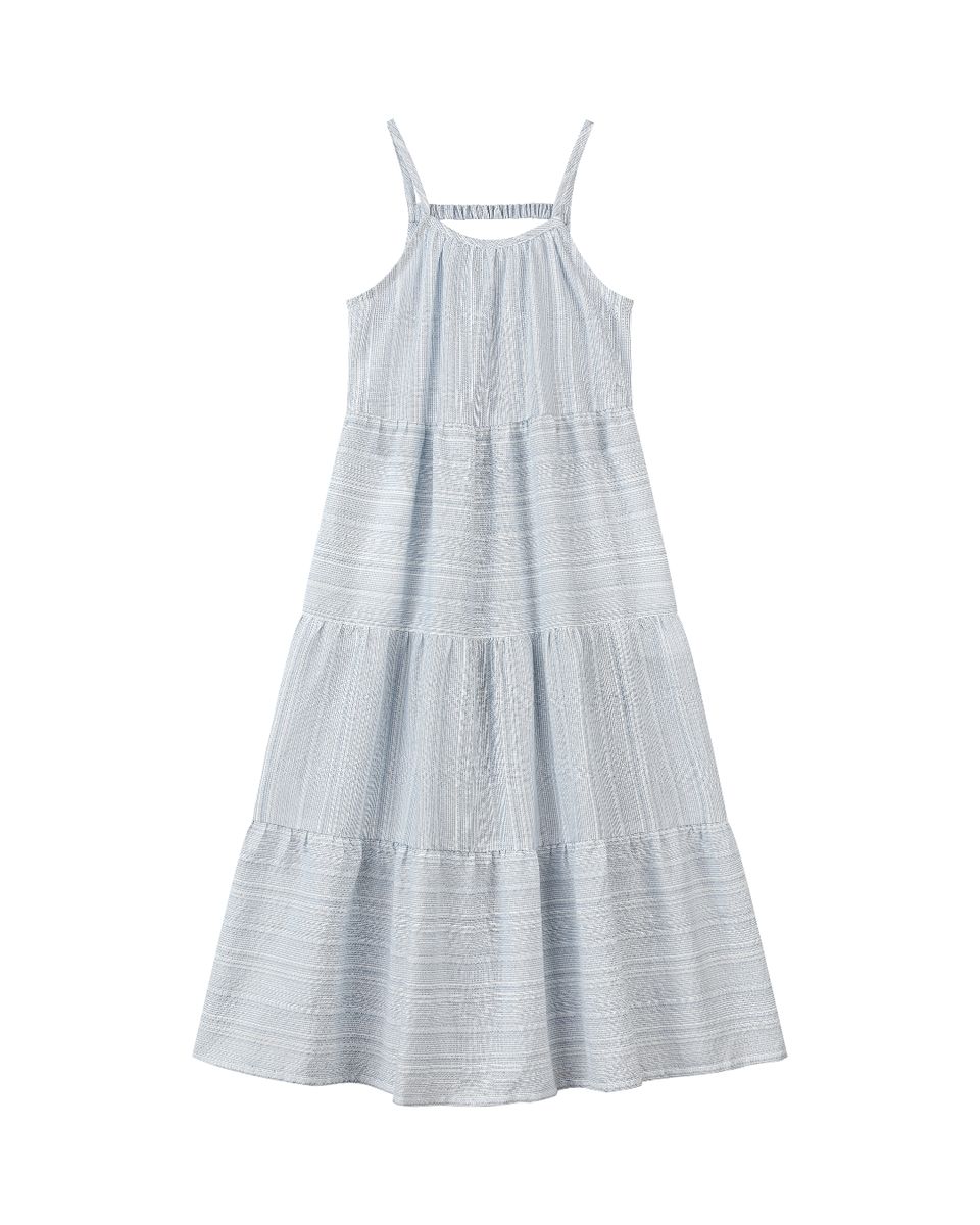 Blue Stripe Sage Dress