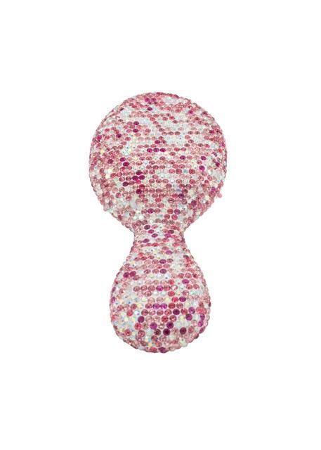 Pink Crystalized Hair Brush