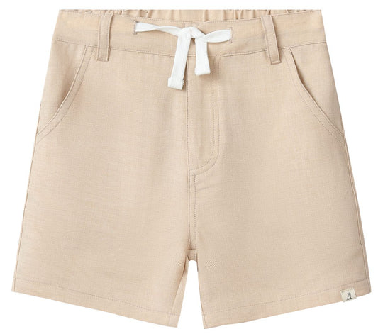 Beige Crew Woven Short