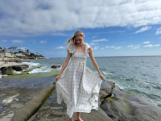 Blue Plaid Molly Mom Dress