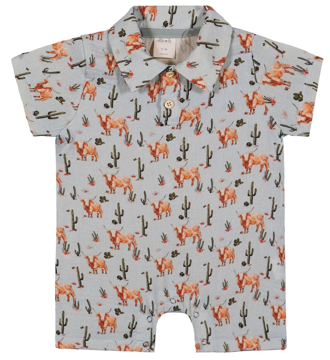 Longhorn Herd Finely Romper