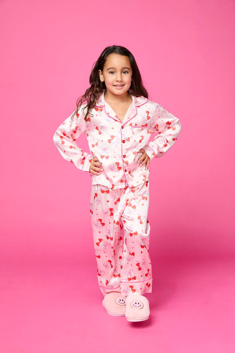 Cherry Bow Silky Set