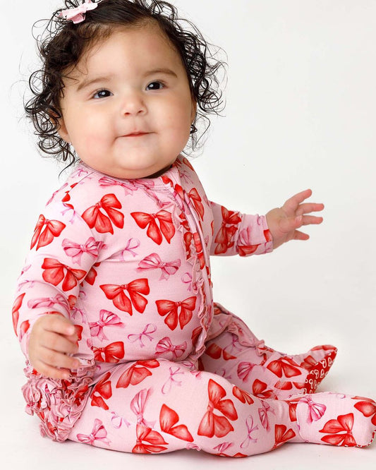 Catalina Ruffled Zipper Footie