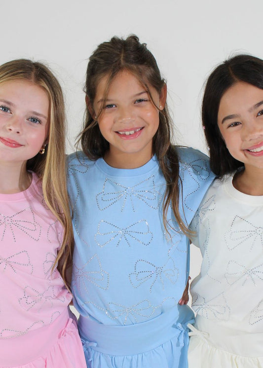 Clear Sky Rhinestones Dolman Top