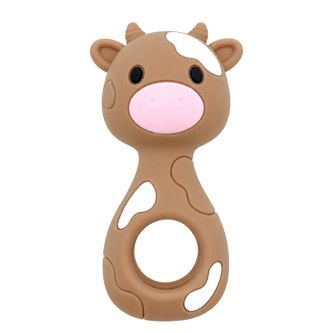 Silicone Cow Rattle