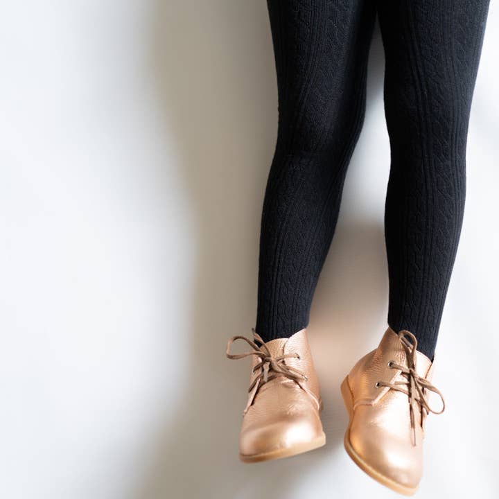 Girls Cable Knit Tights