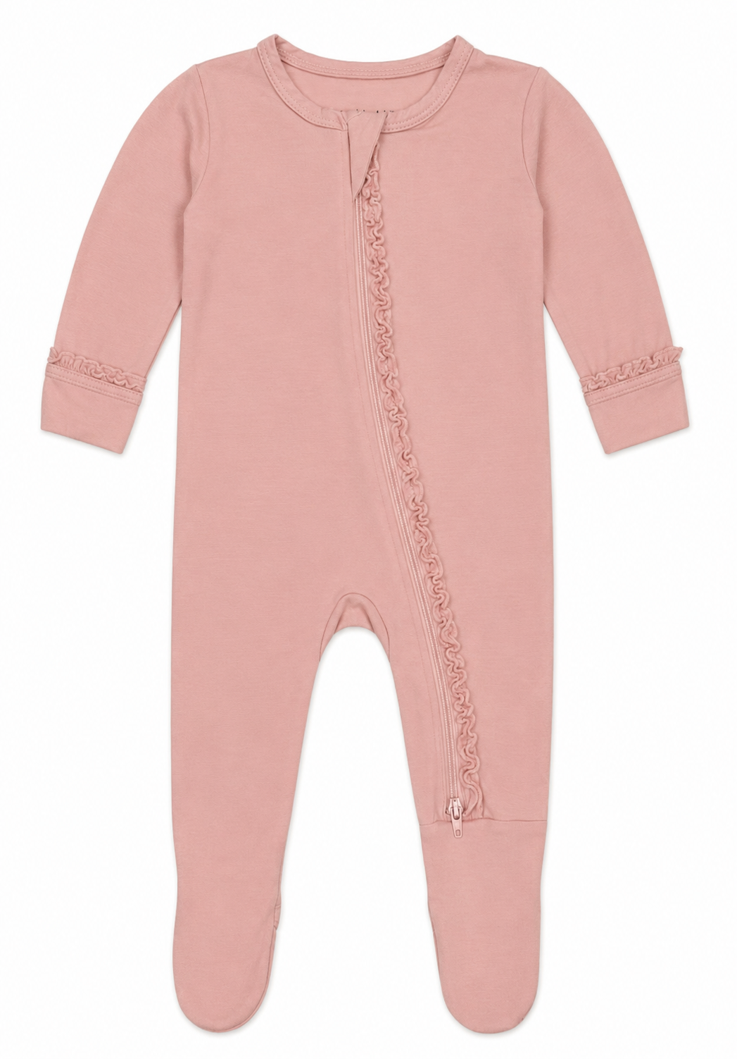 Baby Rose Ruffle Footie