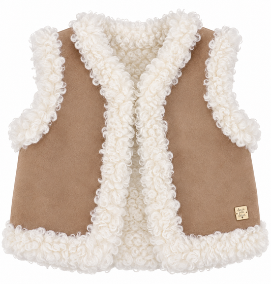 Reversible Brown Suede Vest