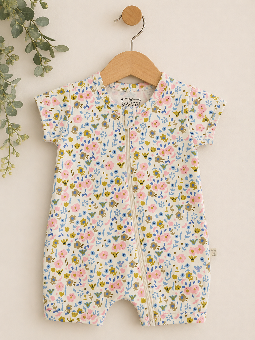 Ava Floral Boyleg Zipsuit