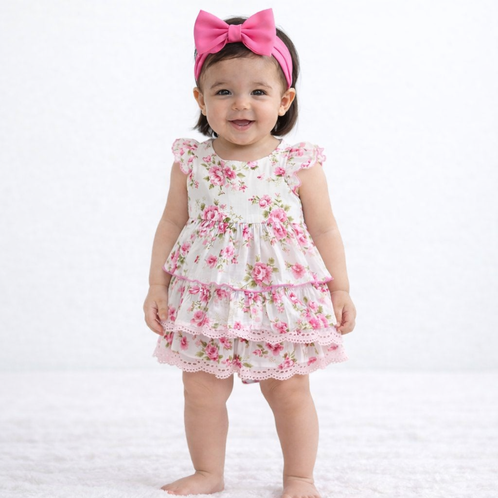 Camille Floral Dress and Blommer