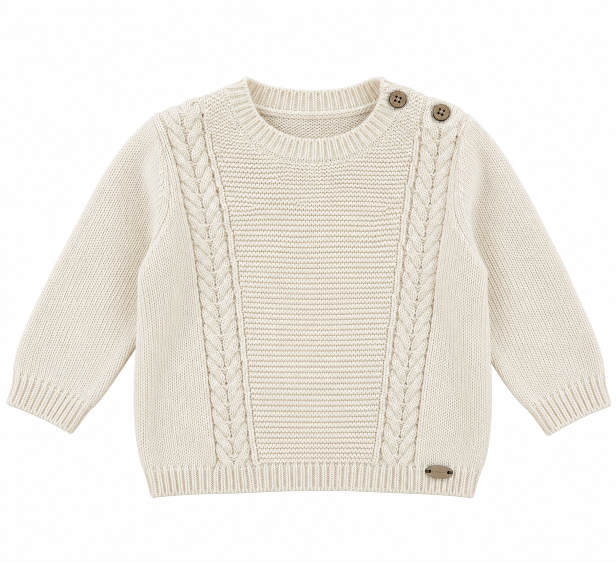 Ecru Baby Boy Soft Sweater