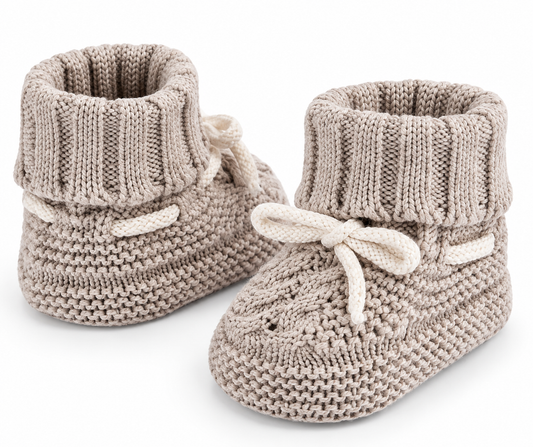 Mocha Knit Booties
