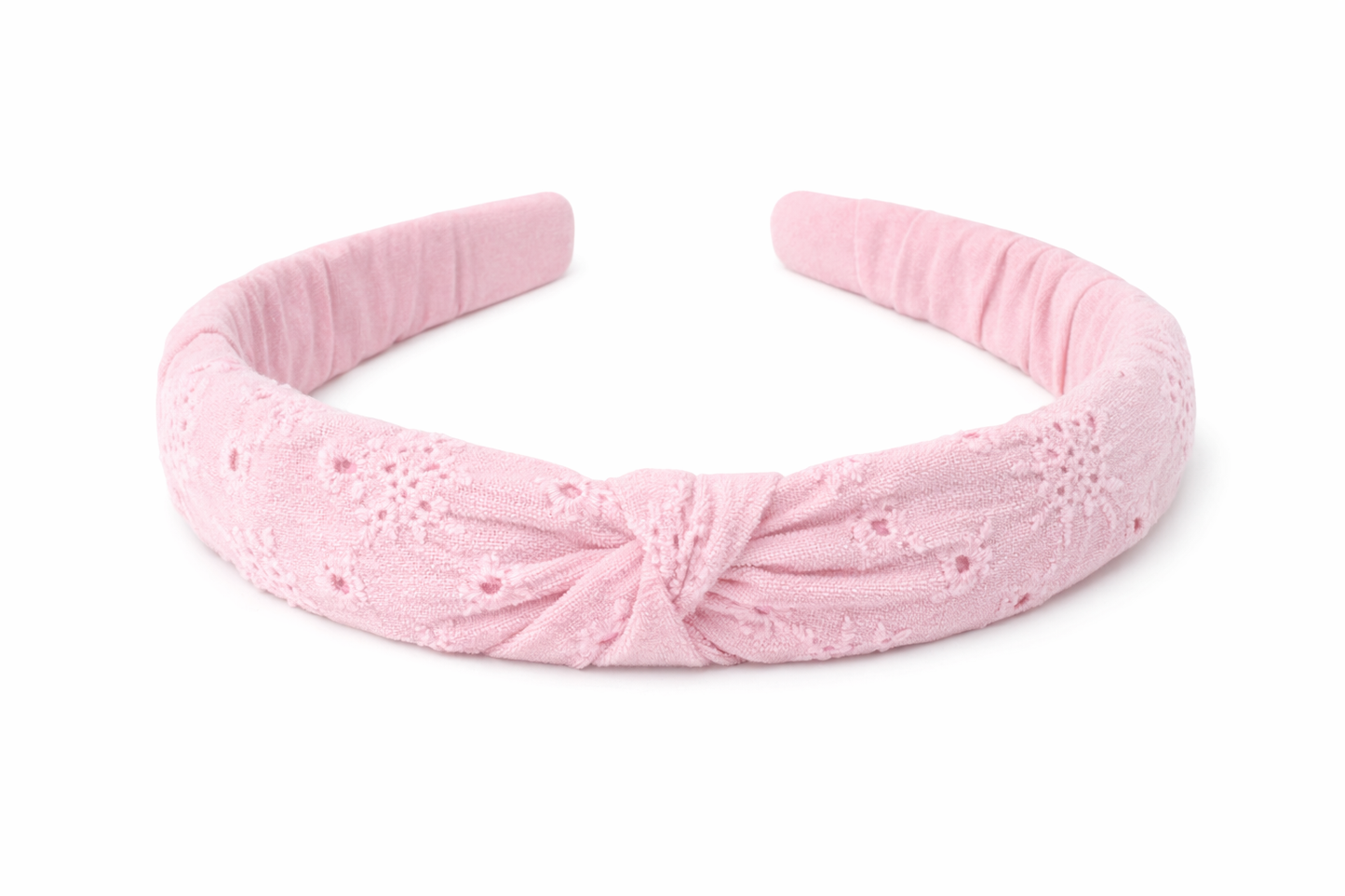 Soft Pink Eyelet Headband