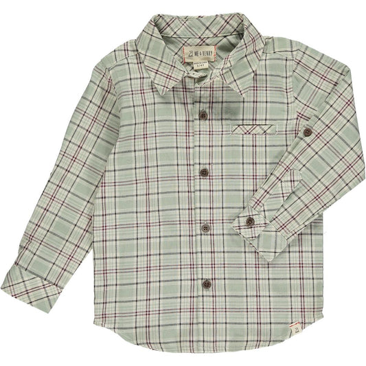 Green W/Navy Plaid Atwood Shirt