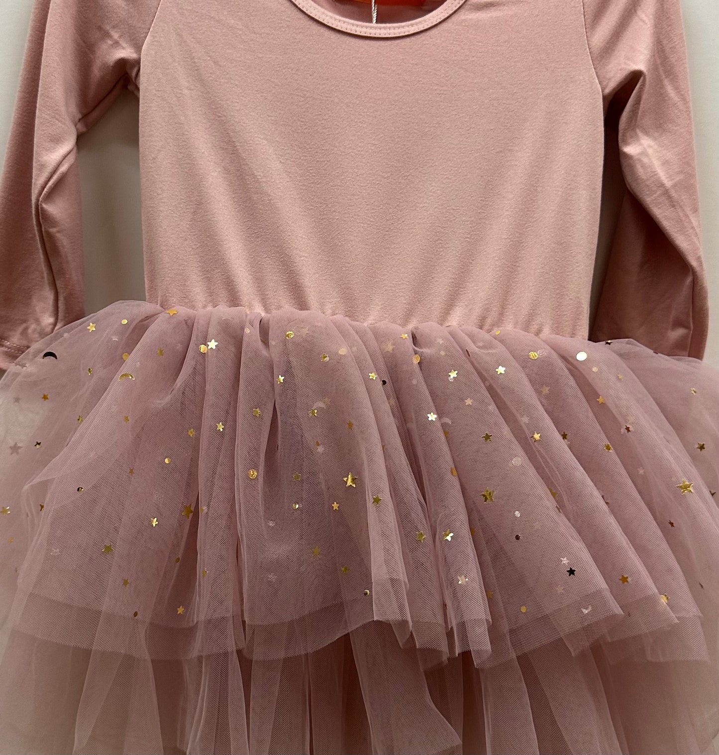 Mauve Longsleeved Leotard Dress