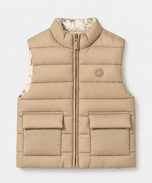 Dino Puffer Reversible Vest