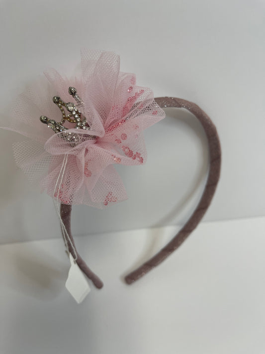 Pink Rhinestone Crown HB