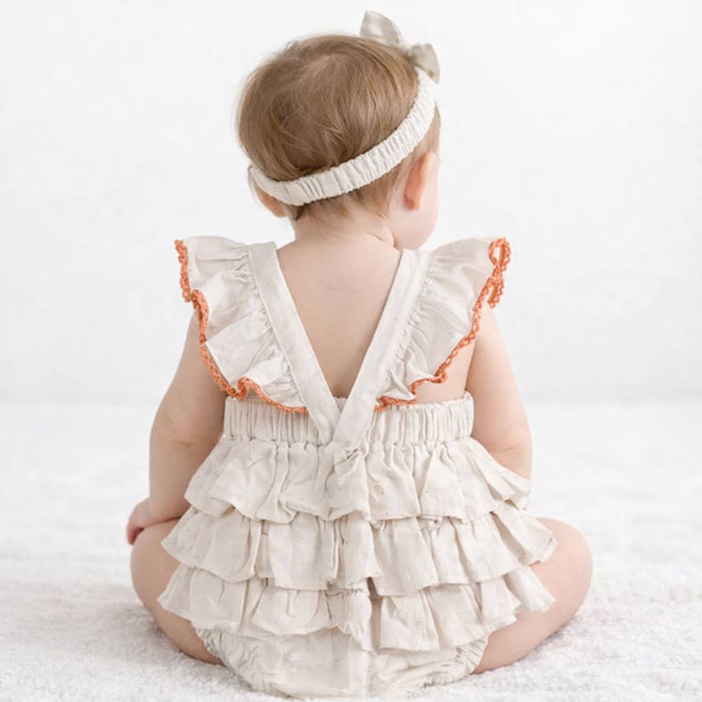 Anya Embroidered Romper and Headband