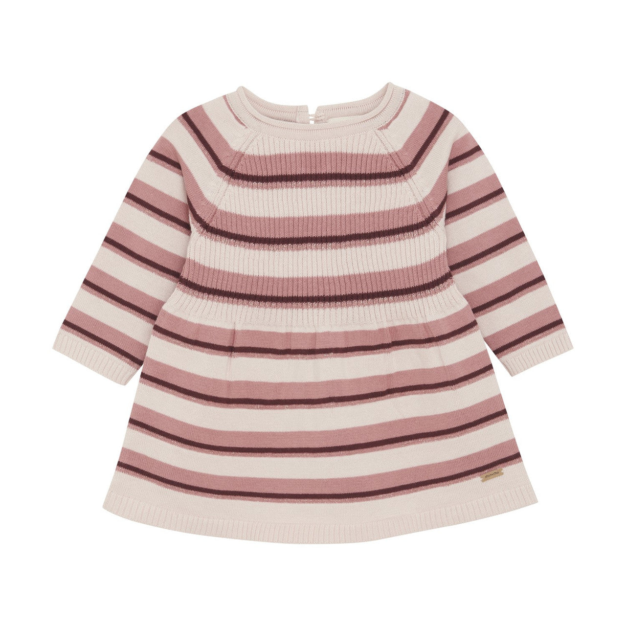 Mauve Pink Stripe Knit Dress