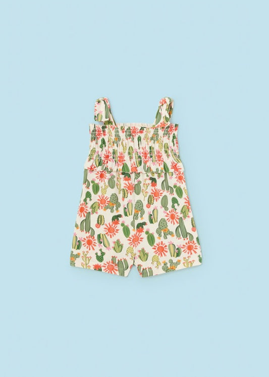 1841 Smocked Cactus Romper