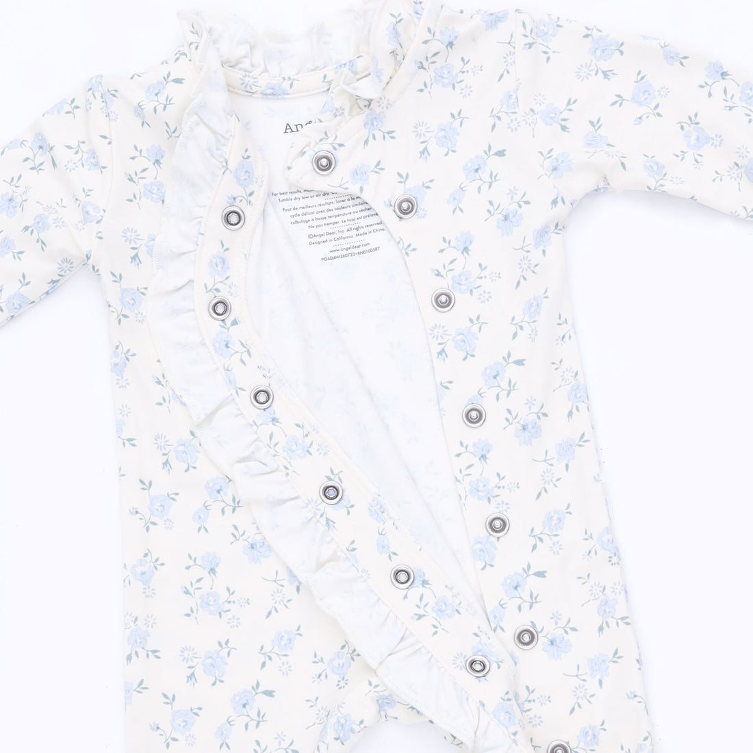Rose Briar Kimono Ruffle Snap Footie