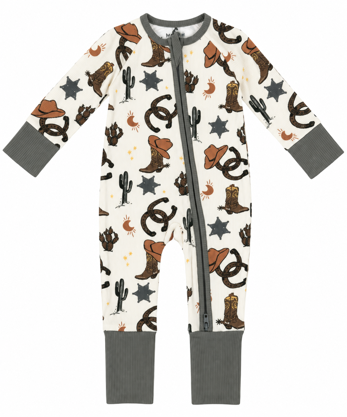 Outlaw Cowboy Zipper Footie