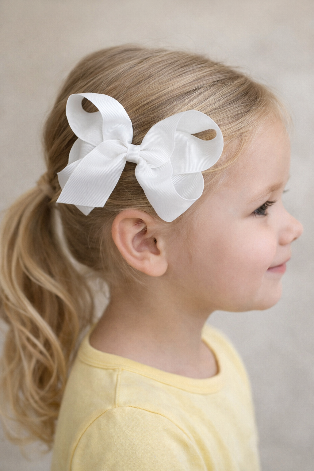 Large Beautiful White Bow