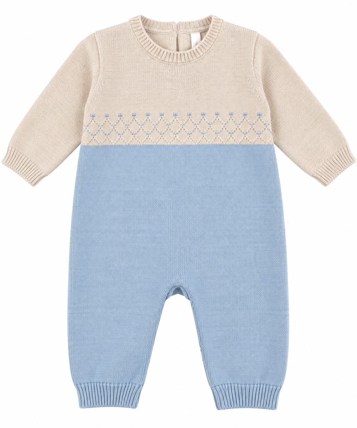 Sky Tricot Knit Romper