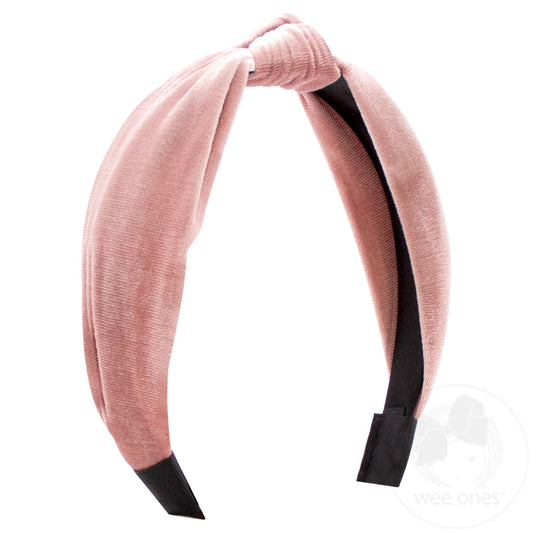 Peony Velvet Wrap Headband