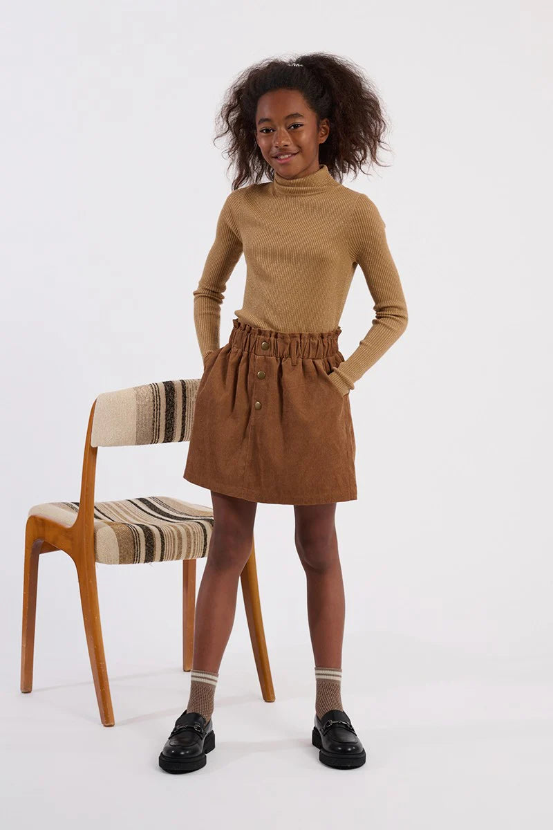 Camel Woven Skirt