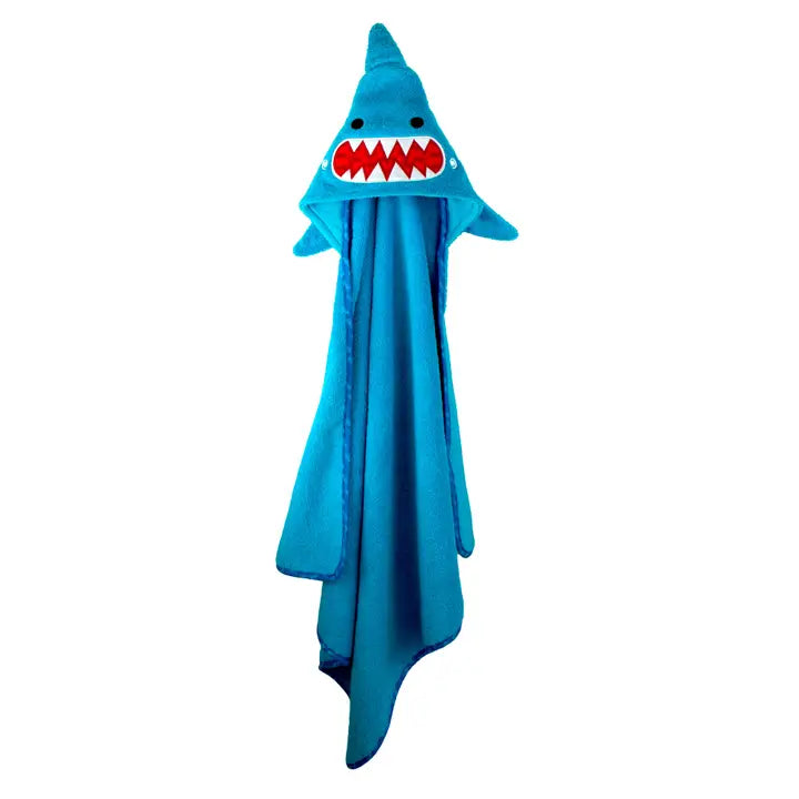 Terry Hooded Bath Towel Shark