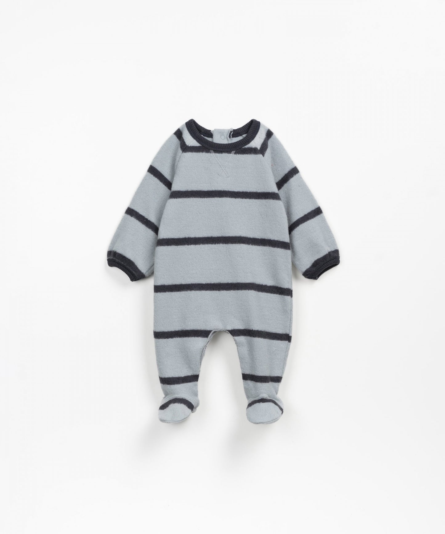 Steel Grey Stripe Footie