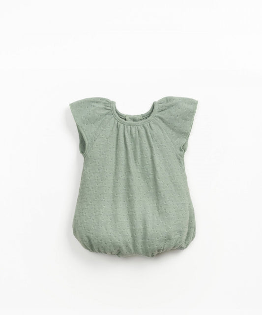 Sage Green Cotton Baby Romper