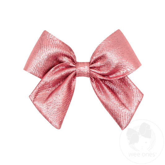 PNK MED Metallic Lame Bow