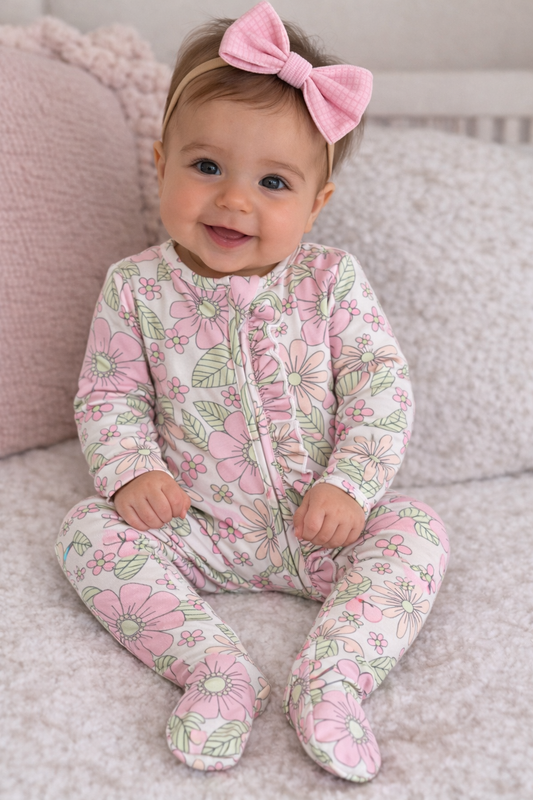 Groovy Love Ruffle Footie