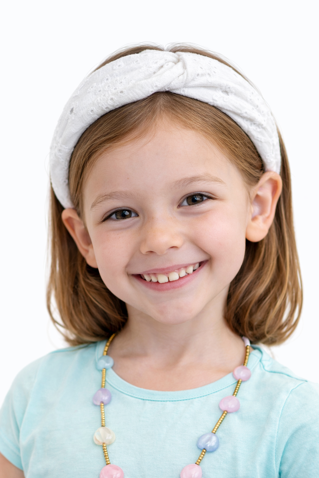 White Eyelet Headband