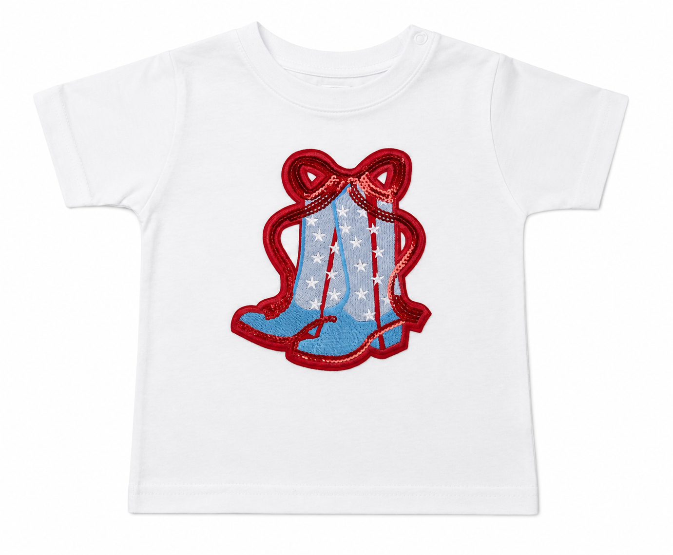 Patriotic Cowgirl Patch T-Shirt