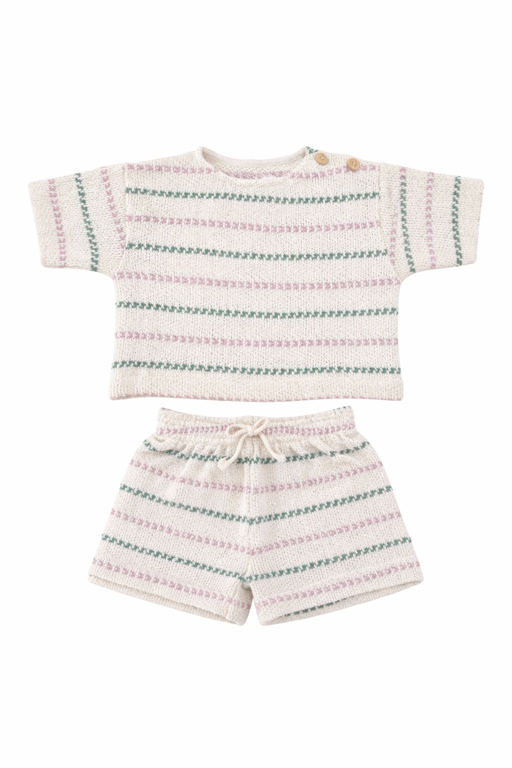 Multi Stripe Jersey Set