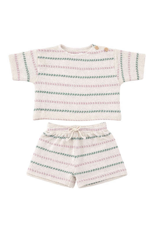 Multi Stripe Jersey Set
