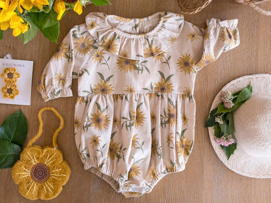 Sunflower Field Hazel Romper