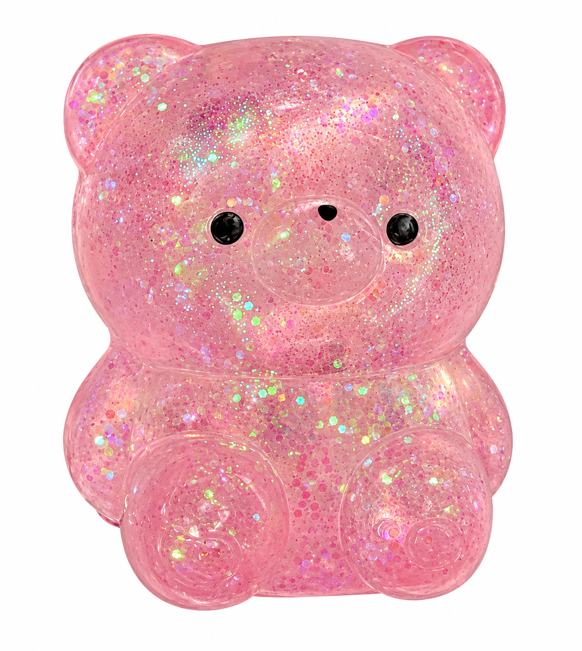 Pink Shimmer Squishy Bear