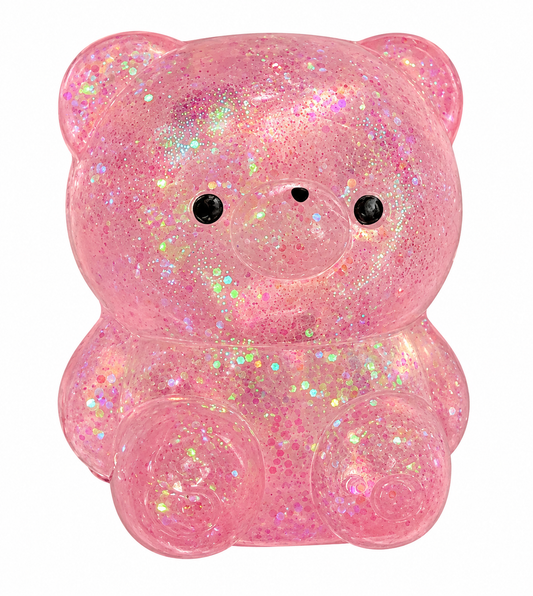 Pink Shimmer Squishy Bear