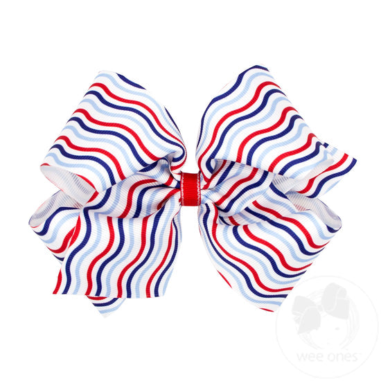 King Americana Stripe Bow