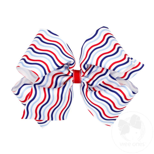 King Americana Stripe Bow