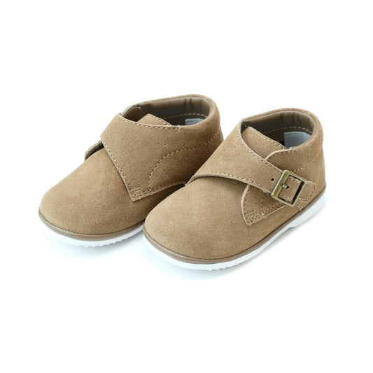 Finch Velcro Khaki Suede