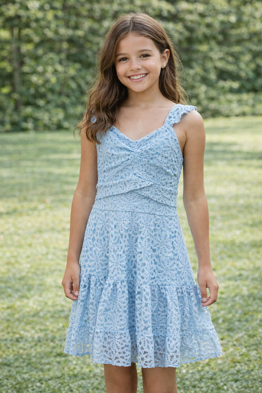 Light Blue Lace Dress
