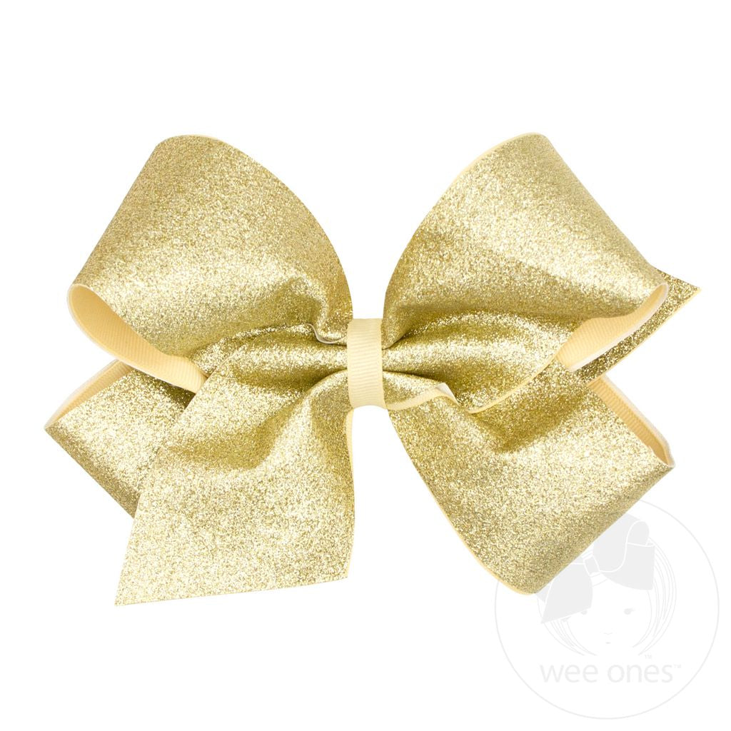Gold King Glitter Bow