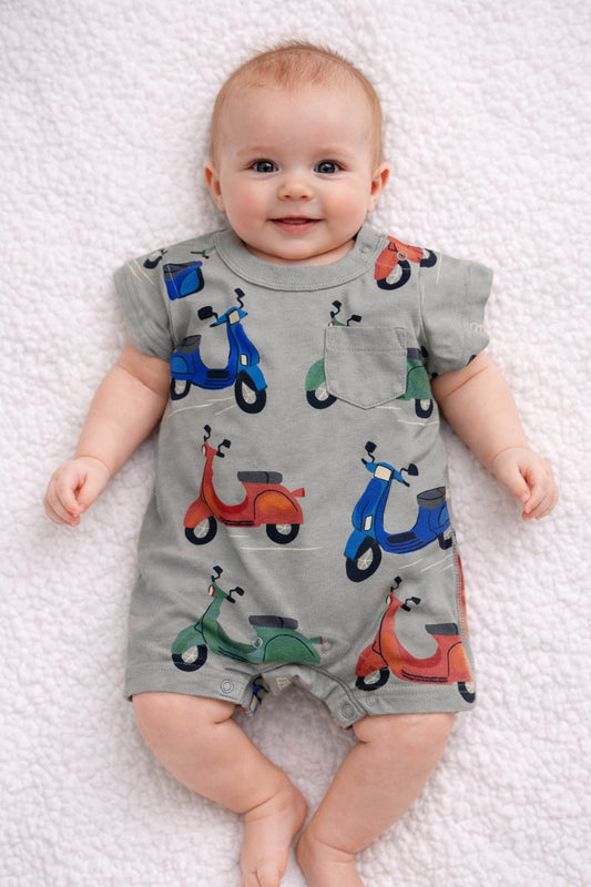 Baby Boy Vespa Romper
