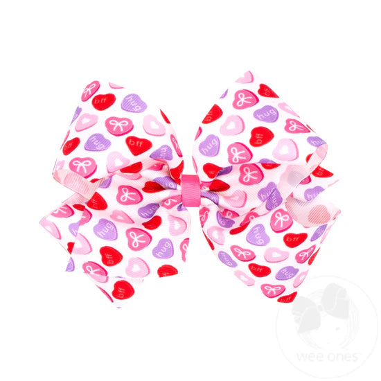 King Hug Hearts Bow